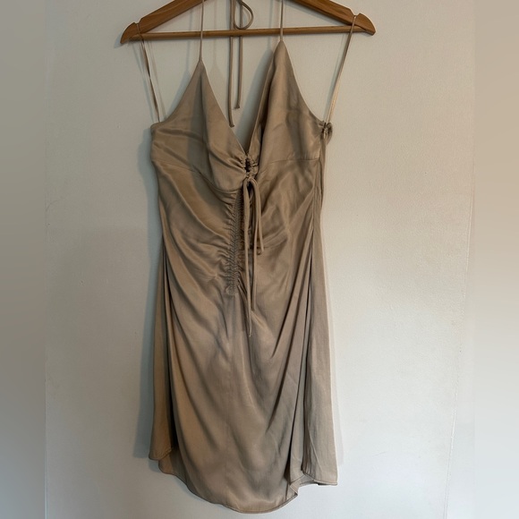 Zara Halter Silk Mini Dress - Picture 1 of 5